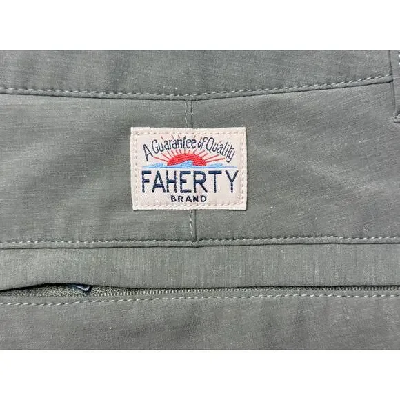 Faherty Brand All Day Men's Green Drawstring  Shorts - Size 31 (31x6.5) - Picture 4 of 7